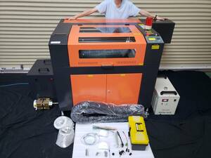 レーザー加工機/彫刻機 サンマックスレーザー　RD7050-60W新型液晶 人気機種　消耗品新品交換済み フルセット CO2レーザー彫刻機