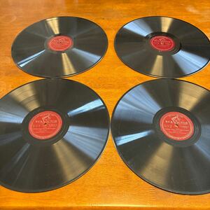 名演！米ヴィクター 12吋SP4枚！ワンダ・ランドフスカのハープシコードによる「バロック時代の曲集」！美盤！元は6枚組の内の4枚、小曲多し