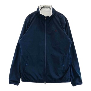 TOMMY HILFIGER GOLF トミー ヒルフィガーゴルフ リバーシブル 中綿ジャケット フリース ネイビー系 L [240101249337] ゴルフウェア