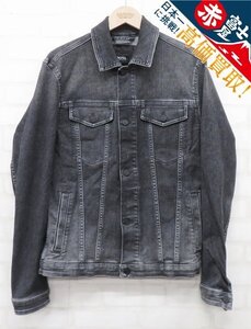 8T8213/HUGO BOSS ストレッチブラックデニムジャケット ヒューゴボス