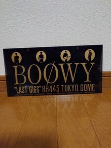 BOOWY プラスチックボード　LAST GIGS 88445 TOKYO DOME 希少　当時物