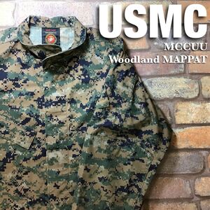 ★USA直輸入★米軍実物★【USMC アメリカ海兵隊】WOODLAND MARPAT 海兵隊戦闘ユーティリティユニフォーム BDUジャケット[MED-REG] K3-136