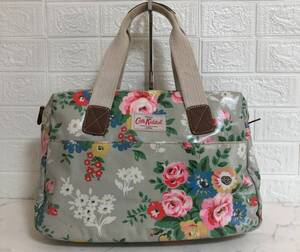 no21660 Cath Kidston キャスキッドソン 花柄 PVC ハンド トート ボストン バッグ ☆