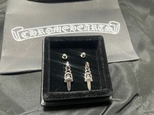 クロムハーツ　ダガー　ピアス　スシルバー　アクセサリー CH Chrome Hearts クロス　925 