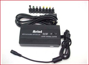 [便利商品] ノートパソコン ポータブルDVD 用　充電器　AC可変式　出力　DC12V 16V 18V 19V アダプター 最高出力 90W USB 5V付属 新品　