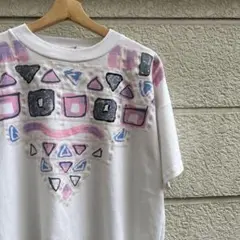 80s 90s USA製 白 プリントTシャツ ボックス vintage