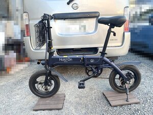 ★ジャンク 電動アシスト自転車 折り畳み Holdon Q1J 充電器 鍵無し★