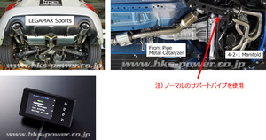 個人宅発送可能 HKS エキゾースト&ECUパッケージ SUBARU スバル BRZ DBA-ZC6 FA20 12/03 -16/07 【受注生産品】 (33009-AT004)