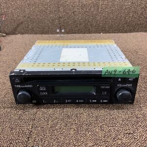 AV9-646 激安 カーステレオ CDプレーヤー MITSUBISHI 8701A124？ DY-2J40-3-TH？ CD FM/AM オーディオ 通電未確認 ジャンク