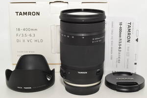 【特上品】 TAMRON 高倍率ズームレンズ 18-400mm F3.5-6.3 DiII VC HLD キヤノン用 APS-C専用 B028E　＃7982