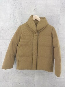 ■ B:MING LIFE STORE by BEAMS ビーミングライフストアバイビームス ジップアップ 長袖 ダウン ジャケット M キャメル レディース