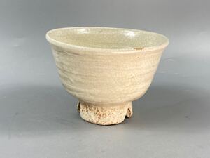 【福蔵】古萩焼 茶碗 在銘 嘉祥 抹茶碗 茶道具 径12.7cm