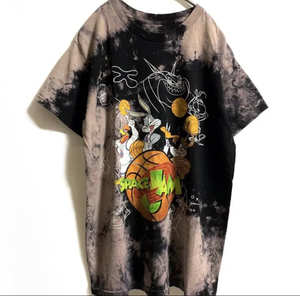 希少デザイン　ルーニーテューンズ LOONY TUNES スペースジャム　タイダイ　Tシャツ　キャラクター　キャラT