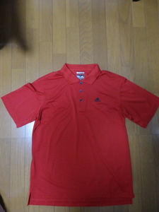 未使用　adidas GOLF アディダス ゴルフ ポロシャツ Ｍサイズ　レッド