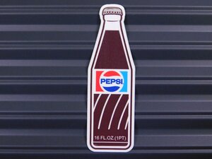 ◆送料\110◆【PEPSI・ペプシ】※《レトロボトルステッカー／サイズ89×28mm》　７１～８７年代ロゴ　ペプシコーラ　ステッカー