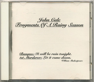 ジョン・ケイル【US盤 CD】JOHN CALE Fragments Of A Rainy Season | Hannibal Records HNCD 1372 (Velvet Underground