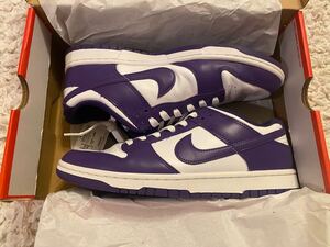 【1円スタート】Nike Dunk Low Retro Championship Court Purple 28.5cm US10.5 ダンク チャンピオンシップ コートパープル 新品 黒タグ