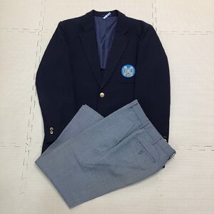 OT480-1 (中古)栃木県 陽東中学校 (旧制服) 男子学生服 2点セット /指定品/180A/W70/ブレザー/ズボン/TOMBOW/高校/学生服/制服/卒業生品