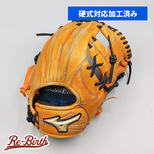 【硬式対応アップグレード済】 ミズノ 少年硬式グローブ / 内野手用 型付け済み (mizuno グラブ) [WE768]