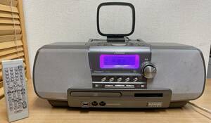 ☆【Victor◆ビクター CD/MDポータブルシステム Clavia RD-M2-H】オーディオ機器 /MDコンポ /★リモコン付き /A66-005