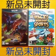 Wiiモンハン3G WiiUソフトWiiソフトWACKY SPORTS新品未開封