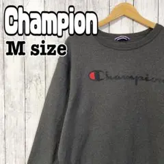 Champion チャンピオン スウェット トレーナー グレー ロゴ 長袖 古着