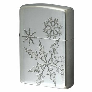 絶版/ヴィンテージ Zippo ジッポー 中古 2006年製造ZIPPO Paul Smith 雪の結晶 銀メッキ [A]使用感少なく状態が良い