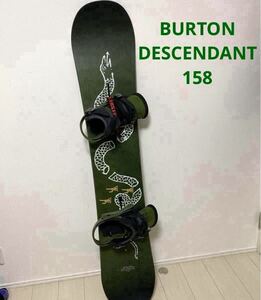 BURTON DESCENDANT 158 & CUSTOM バインディング　バートン　ディセンダント　初心者向け　スノーボード　2点セット