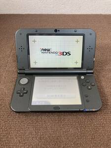 【中古品】Nintendo NEW 3DS LL RED-001 メタリックブラック 通電動作確認済 初期化済