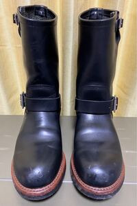 レッドウィング RED WING エンジニアブーツ Black Chrome Leather 2268 サイズ 27cm ENGINEER STEEL TOE グッドイヤーウェルト製法