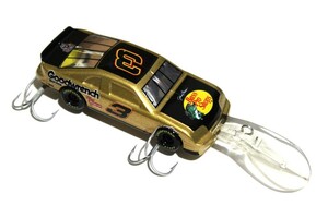 ■s3968 FAN FUELER 200 MPH NASCAR ナスカー ミニカー クランクベイト B級ルアー オールド ノベルティ 限定 ゴールド ツートン マンズ■