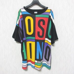 MOSCHINO モスキーノ ヴィンテージ モンドリアンロゴ Tシャツ カットソー マルチ ◆