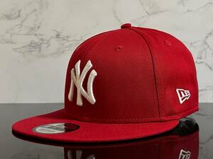 【未使用品】396KC★NEW ERA ニューエラ 9FIFTY×MLB ニューヨーク・ヤンキース New York Yankees コラボ フラットキャップ《FREEサイズ》