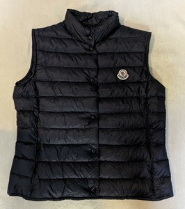 送料無料MONCLERモンクレールLIANE GILET LIANE VESTレディースまずまずの美品ライトダウンベスト/ダウンベスト国内正規品ブラック黒 