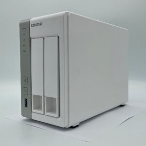 【J985】ジャンク　QNAP TS-231P 2ベイ HDDNAS - Alpine 1.7GHz / 1GB / HDD無し 　変色あり　動作確認済み 　分解クリーニング済み