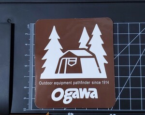 ogawa キャンプステッカー 防水ステッカー シール 登山 キャンプ用品
