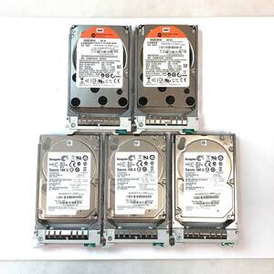 K6052160 WD/Seagate 600GB SAS 10K 2.5インチ HDD 5点【中古動作品】1018