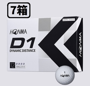 22日迄8999円【7箱/送料無料】 ホンマ HONMA D1 2022年モデル ホワイト 白 BT2201 7ダース ローナンバー ゴルフボール 公式球