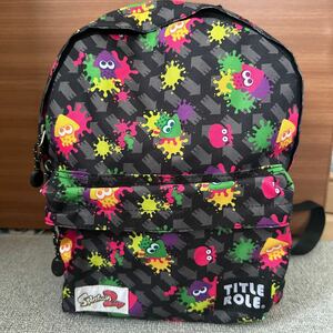 キッズサイズ スプラトゥーン2 リュックサック リュック 任天堂 正規品 スプラ 総柄 低学年 幼稚園 小さめ 遠足 