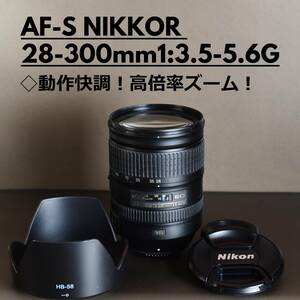 AF-S NIKKOR 28-300mm 1/3.5-5.6G ED VR 便利な高倍率ズームレンズ　 動作確認済み！ F3.5-5.6G