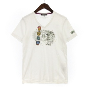 ハイダウェイ ニコル HIDEAWAYS Tシャツ 半袖 プリント 48 ホワイト 241128E ■GY09 メンズ