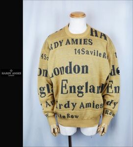 ■■＜美品＞ハーディエイミス＜HARDY AMIES high gauge double knit＞Crew Neck セータ－＜L＞ ■■