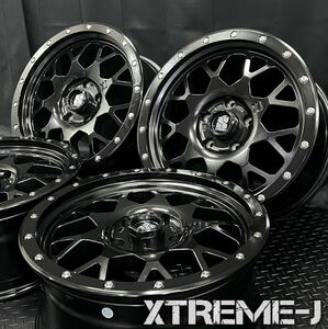 XTREME-J XJ04 18インチ 8J +35 5H 127 4本セット №240418-S2 JEEP JK/JLラングラー WJ/WKグランドチェロキー/ブラック*アルミホイール