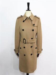 64244 Burberry ／ バーバリーカシミヤ混 トレンチコート