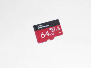 動作保証！送料無料！Answer microSDXC 64GB クラス⑩