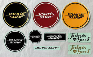 ■JOHN’S SURF 新品 ステッカー 9枚セット ジョンズ・サーフ JOHN
