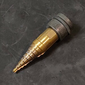 中古品 椿モデル インパクトレンチ用 ステップドリル 4〜20mm 差込角12.7mm 1/2” チタンコート PSH-420