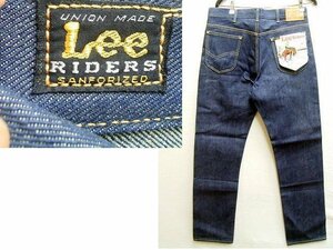 即決[W32]未使用品 Lee×WAREHOUSE 別注 95903-89 101Z サイド黒タグ 1960年代モデル 13.75oz リジッド ビンテージ デニム パンツ■3225