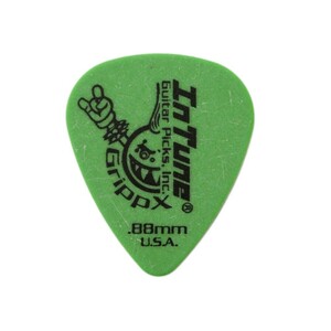 In Tune Guitar Picks DGP1-C88 GrippX-X 0.88mm Green ギターピック×12枚