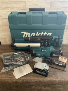 009▼未使用品▼マキタ makita 30㎜充電式ハンマドリル HR008GRMXV バッテリ2個+充電器付き